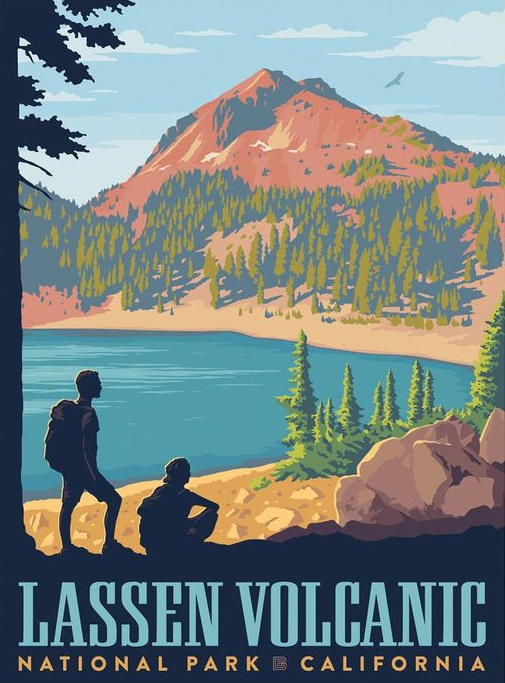 Lasses Volcanic National Park poster