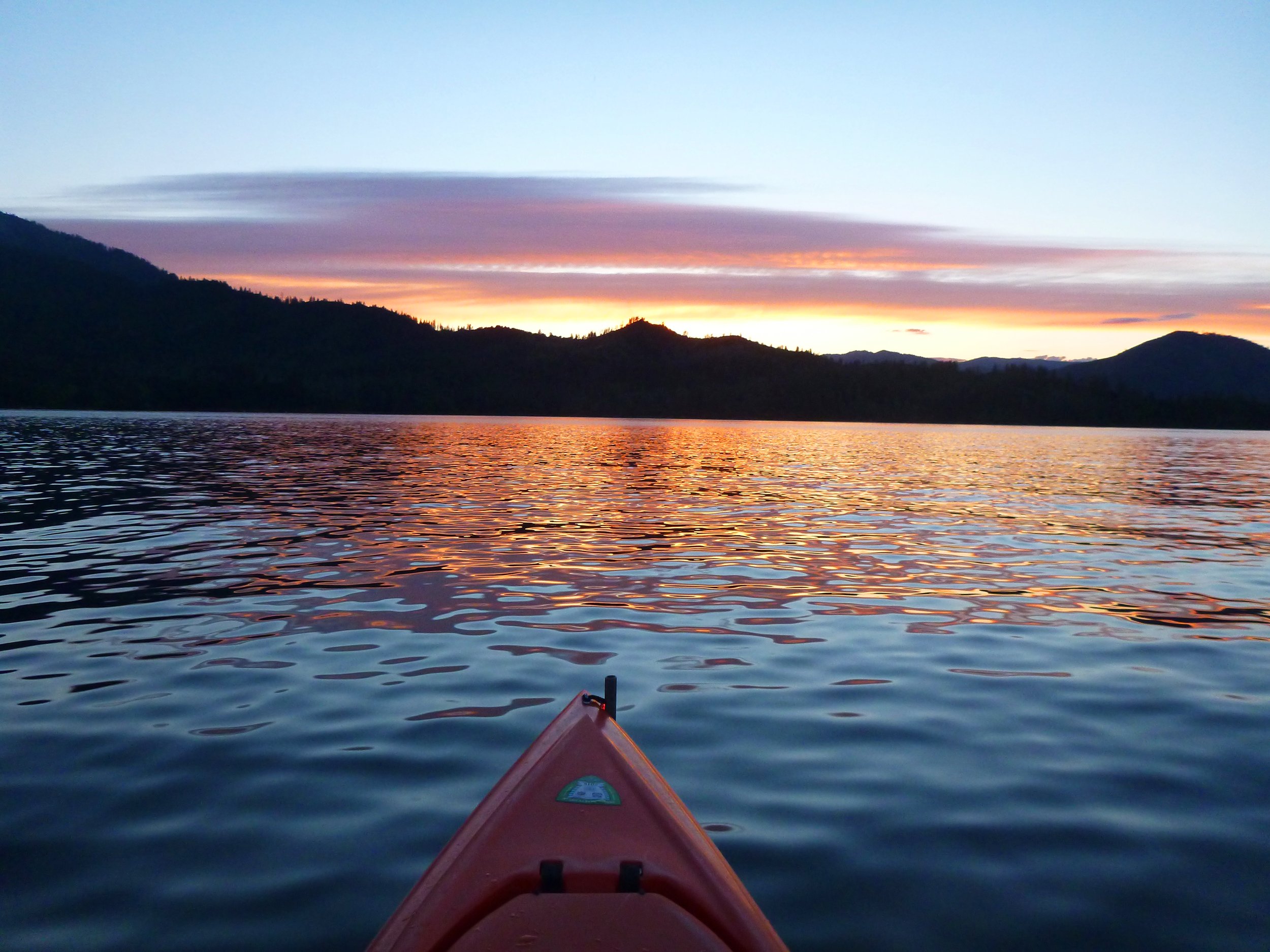 Kayak on the lake.