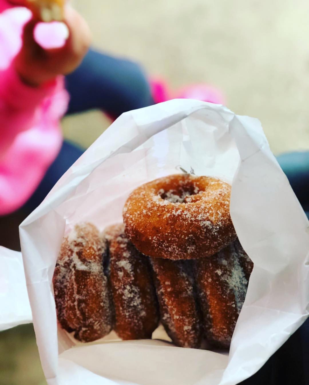 Doughnuts at Rainbow Orchards