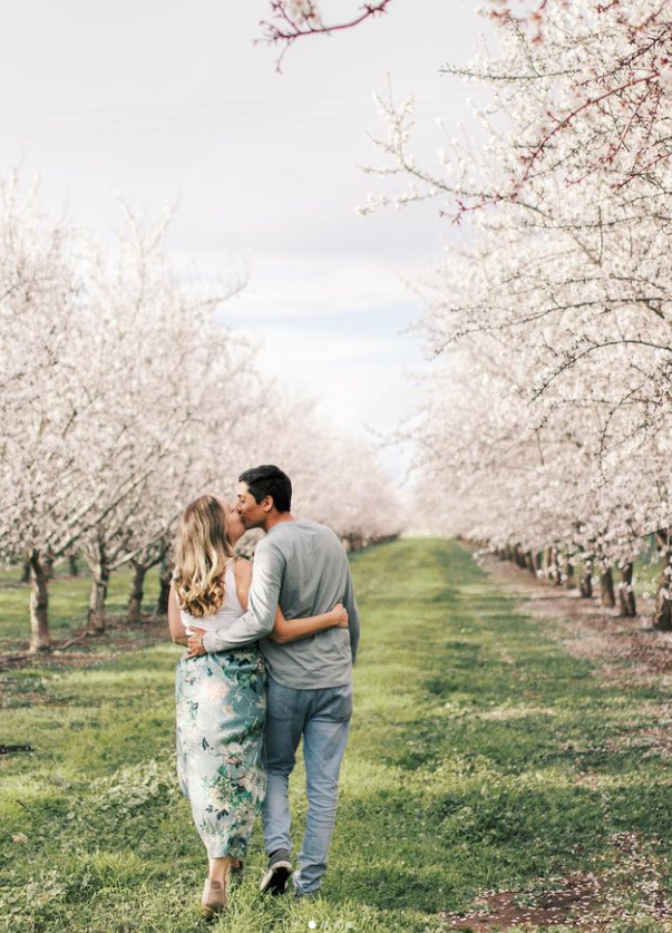 Parkway Agent Karin Anderson in Butte County Almond Orchards